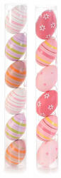 Decorer Set 12 oua decorative din plastic multicolor 16C 5x8 cm (A54.42.16C)