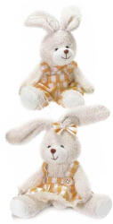 Decorer Set 2 figurine Iepurasi textil crem portocaliu 11x11x23 cm (A57.03.40B)