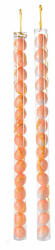 Decorer Set 30 oua decorative Paste din polistiren portocaliu cu sclipici 3x4 cm (A54.37.02Adeco)