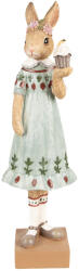 Clayre & Eef Figurina Iepuras Girl Paste polirasina multicolora 9x8x28 cm (6PR5002)