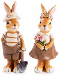 Decorer Set 2 figurine Iepurasi Paste 8.5x6.5x20.5 cm (A55.39.57)