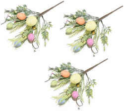 Decorer Set 3 crengute artificiale decorate cu oua 31 cm (A59.01.61)