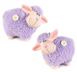 Decorer Set 2 figurine Oite din ceramica si textil mov 15x9x14 cm (A70.03.39A)
