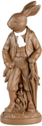 Clayre & Eef Figurina Iepuras Paste polirasina maro alba 15x9x40 cm (6PR5201)