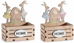 Decorer Set 2 cosulete Paste lemn 10x6.5x13 cm (A51.55.28)
