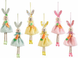 Decorer Set 6 figurine Iepurasi Paste textil 7x19.5 cm (A16.16.35)