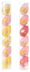 Decorer Set 12 oua decorative din plastic multicolor 16A 5x8 cm (A54.42.16A)