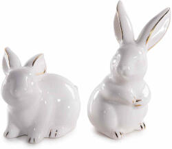 Decorer Set 2 figurine Iepurasi Paste portelan 5.5x5x8 cm (A72.14.01)