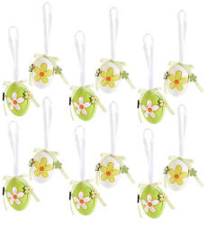 Decorer Set 12 oua decorative din plastic 76F 3x4 cm (A54.43.76F)