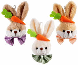 Decorer Set 3 figurine Iepurasi textil multicolor 10x5x19 cm (A16.18.04)