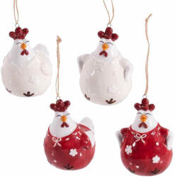 Decorer Set 8 figurine Gaini decorative ceramica multicolora 6x6x7.5 cm (A71.50.68)