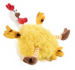 Decorer Figurina Gaina din textil galben 20x12x25 cm (A56.39.20A)