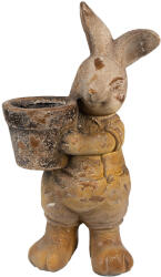 Clayre & Eef Figurina Iepuras ceramica maro 23x18x41 cm (6MG0035)