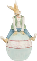 Clayre & Eef Figurina Iepuras Paste polirasina 15x12x25 cm (6PR4029)