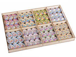 Decorer Set 72 decoratiuni Paste lemn cu clips 3x4.5 cm (A51.57.79)