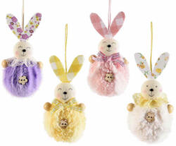 Decorer Set 4 figurine Iepurasi Paste textil 5x11 cm (A16.16.37)