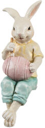 Clayre & Eef Figurina Iepuras Paste polirasina multicolora 7x5x14 cm (6PR4393)