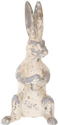Clayre & Eef Figurina Iepuras ceramica bej vintage 9x8x17 cm (6Y5661)
