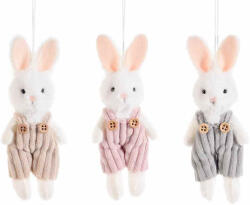 Decorer Set 3 figurine Iepurasi textil 5x3x15 cm (A16.16.30)