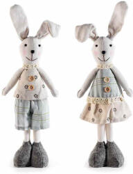 Decorer Set 2 figurine Iepurasi Paste textil 10x6.5x44 cm (A16.16.48)