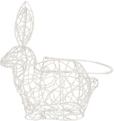 Clayre & Eef Cos Iepuras metal alb 20x12x24 cm (6Y4659W)