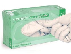 Sempermed latex vizsgálókesztyű, púderes, fehér „L 100db/doboz