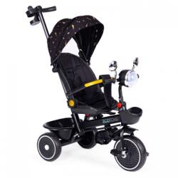 ECOTOYS Tricicleta pentru copii, scaun rotativ 360°, Negru, Ecotoys WQL-186