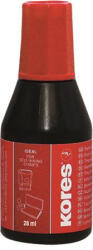 Kores Bélyegzőfesték, KORES, 28 ml, piros (BFK28P)