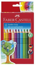 Faber-Castell Színes ceruza, FABER-CASTELL GRIP 2001 - 110912, 12 db-os, háromszögletű, vastag (SZCFC110912)