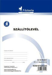 Victoria Paper Szállítólevél, 25x3, A5, VICTORIA, B. 10-70 (SZLA5V253)