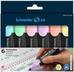 Schneider Szövegkiemelő, SCHNEIDER Job 150, 1-5 mm, 6 db-os készlet, pasztell (SZKSJ1506KLTP)