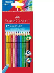 Faber-Castell Színes ceruza, FABER-CASTELL GRIP 2001 - 112412, 12 db-os, háromszögletű (SZCFCG12)