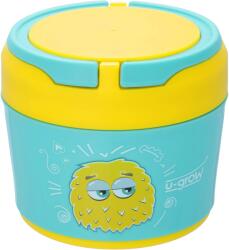 U-Grow Recipient din inox pentru stocare hrana bebelusi U-Grow, turquoise/galben (A-1110) Set pentru masa bebelusi