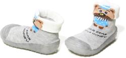 U-Grow Sosete antiderapante Grey Bear U-Grow, talpa silicon, usoara, 21 (US1K3-8-21)