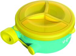 U-Grow Recipient stocare lapte praf cu 3 compartimente, U-Grow (A-1501BL) Set pentru masa bebelusi