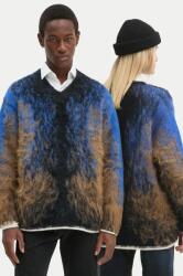 Y/Project gyapjúkeverék pulóver HAIRY GRADIENT SWEATER meleg, sötétkék, 206SW012 - sötétkék M