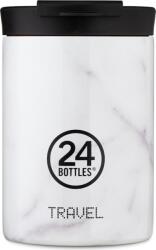 24Bottles Cană termică Travel Tumbler Grand 350 ml marmură albă (422)