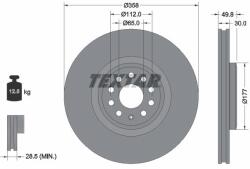 TEXTAR Disc frana TEXTAR PRO+ 92337505 (92337505)