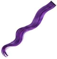 MoonbasaNails Színes póthaj tincsek-hullámos 60cm Sötétlila