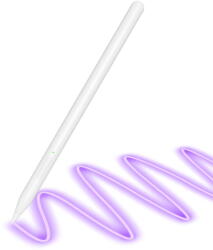 Techsuit Stylus Pen Stylus Pen pentru Tableta, Bluetooth, Type-C, 130mAh, Palm Rejection, Tilt Pressure Sense - (V15) - White (KF2342769) - pcone
