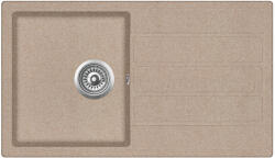 Evido EASY 45 S gránit mosogató, 760 x 440 mm, avena (105981) - trikolor