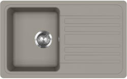 Evido HOME 45 S gránit mosogató, 765 x 460 mm, platina (442065) - trikolor