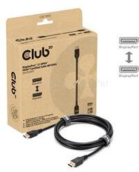Club 3D Kábel - CAC-1093 (DisplayPort 2.1, 8K120Hz, 3m, DP54, VESA tanúsítvány, M/M) (CAC-1093) (CAC-1093)