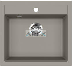 Evido Quadro 6 gránit mosogató, 562 x 510 mm, platina (442063) - webmuszaki