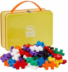 Plus-Plus Set constructie Plus-Plus, 70 piese mari, portabil, in cutie metalica, culori standard (PP3274) - ookee
