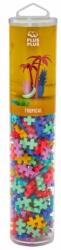 Plus-Plus Set constructie Plus-Plus, tub 240 piese, Tropical Mix, culori tropicale (PP4261) - ookee