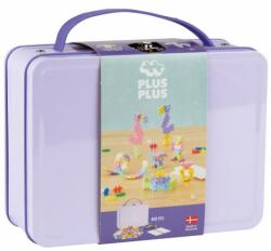 Plus-Plus Set constructie Plus-Plus, 600 piese, portabil, in cutie metalica, culori pastelate (PP7003) - ookee