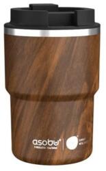 Asobu Mini Pick-up utazó thermo bögre, Wood, 350 ml (7981)