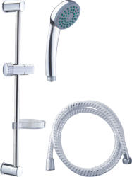 Viking set de duș; 1 cap de duș cu 1 funcție, furtun de 150 cm, săpunieră, cursor de perete