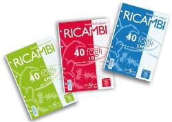 Pigna Ricambi A5 40 de pagini, alb, cu inel cu linii P1121-0323 (P1121-0323)